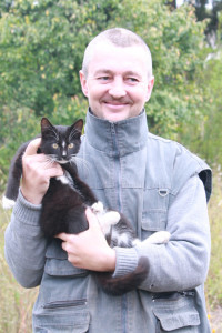 Алексей Петрович с любимым котом